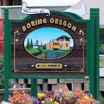 Boring Oregon Welcome Sign