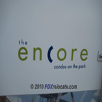 Downtown Portland Encore Condos Sign