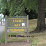 Southwest Portland Gabriel Park Sign